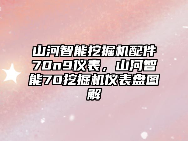 山河智能挖掘機配件70n9儀表，山河智能70挖掘機儀表盤圖解