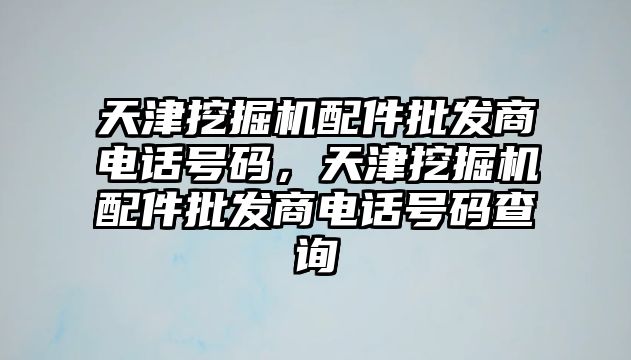 天津挖掘機配件批發(fā)商電話號碼，天津挖掘機配件批發(fā)商電話號碼查詢