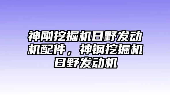 神剛挖掘機(jī)日野發(fā)動(dòng)機(jī)配件，神鋼挖掘機(jī)日野發(fā)動(dòng)機(jī)