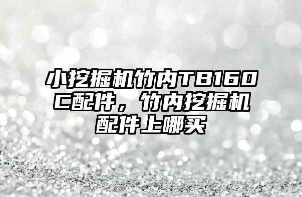 小挖掘機竹內TB160C配件，竹內挖掘機配件上哪買