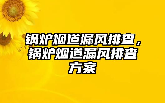 鍋爐煙道漏風(fēng)排查，鍋爐煙道漏風(fēng)排查方案