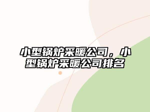 小型鍋爐采暖公司，小型鍋爐采暖公司排名