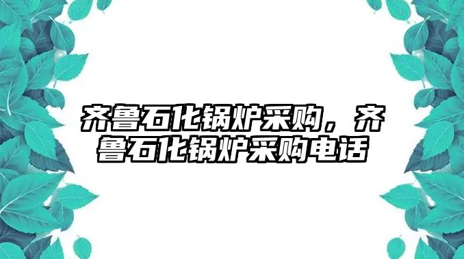 齊魯石化鍋爐采購，齊魯石化鍋爐采購電話