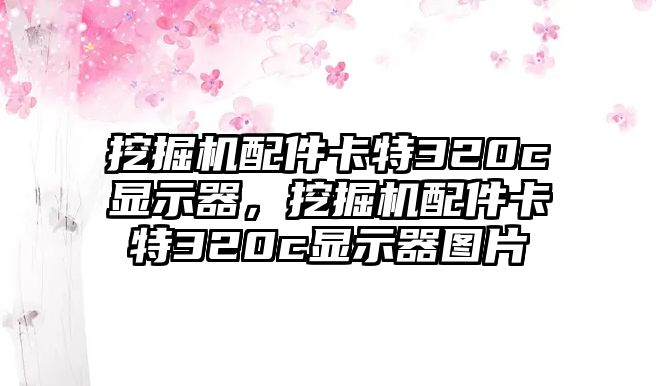 挖掘機配件卡特320c顯示器，挖掘機配件卡特320c顯示器圖片