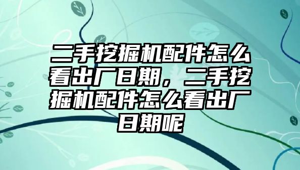 二手挖掘機(jī)配件怎么看出廠日期，二手挖掘機(jī)配件怎么看出廠日期呢