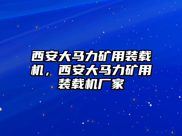 西安大馬力礦用裝載機(jī)，西安大馬力礦用裝載機(jī)廠家